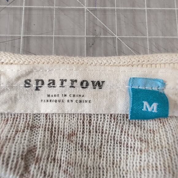 sparrow (Anthropologie) Hortensia linen/cotton cardigan, size M - Picture 3 of 8